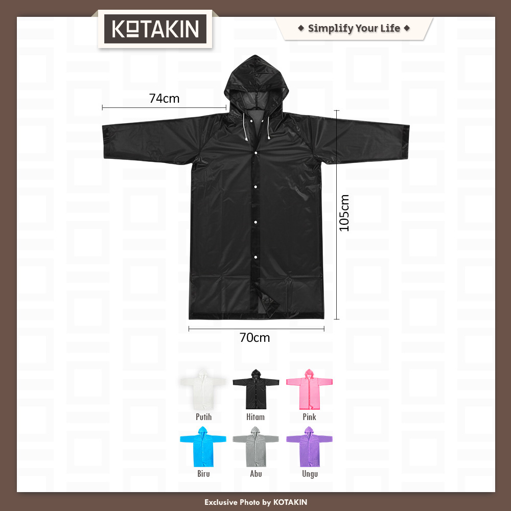 Jas Hujan Korea Raincoat Ponco